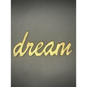 Tabletop Gold Plated Dream Sign Decorative Metal Words Table Centerpiece